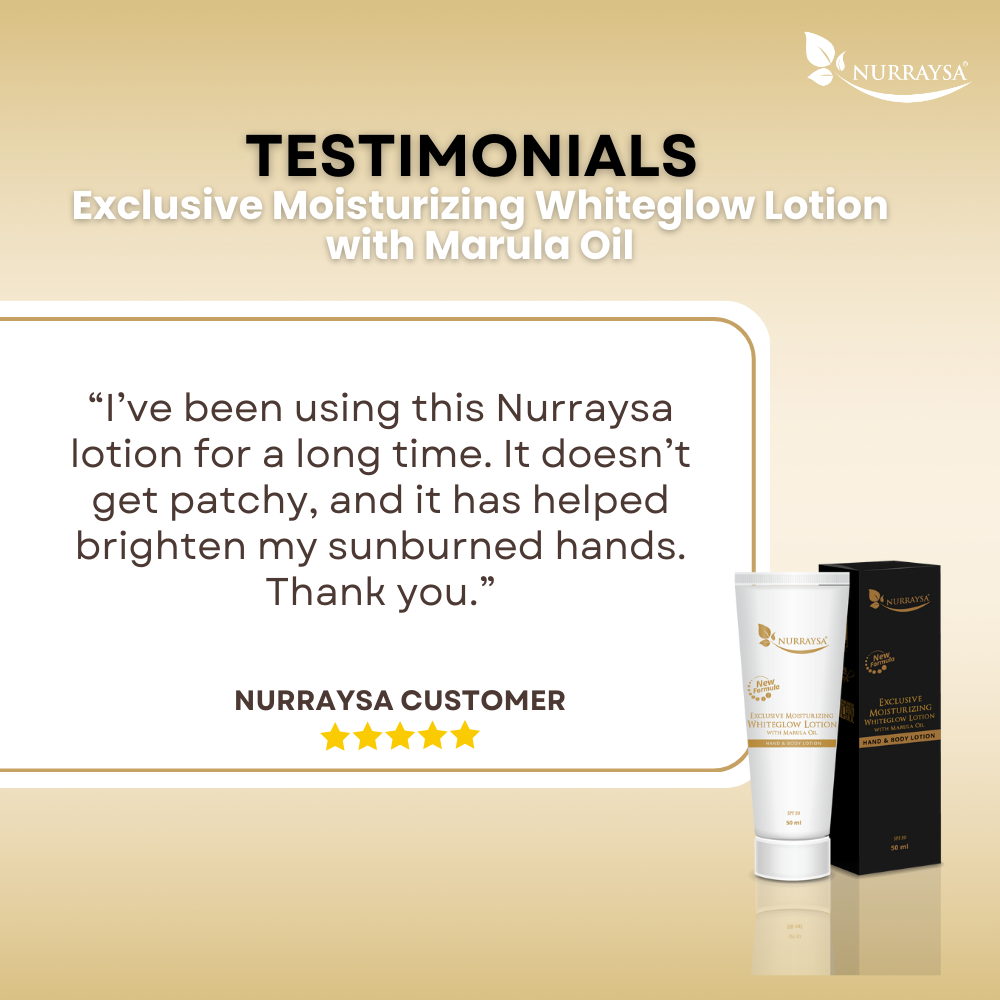 WhiteGlow Lotion with Marula Oil - Hand and Body Lotion - 50ml