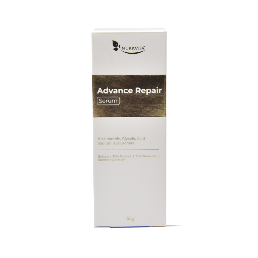 Advanced Repair Serum with Niacinmide, Glycolic Acid, Sodium Hyaluronate - 21g