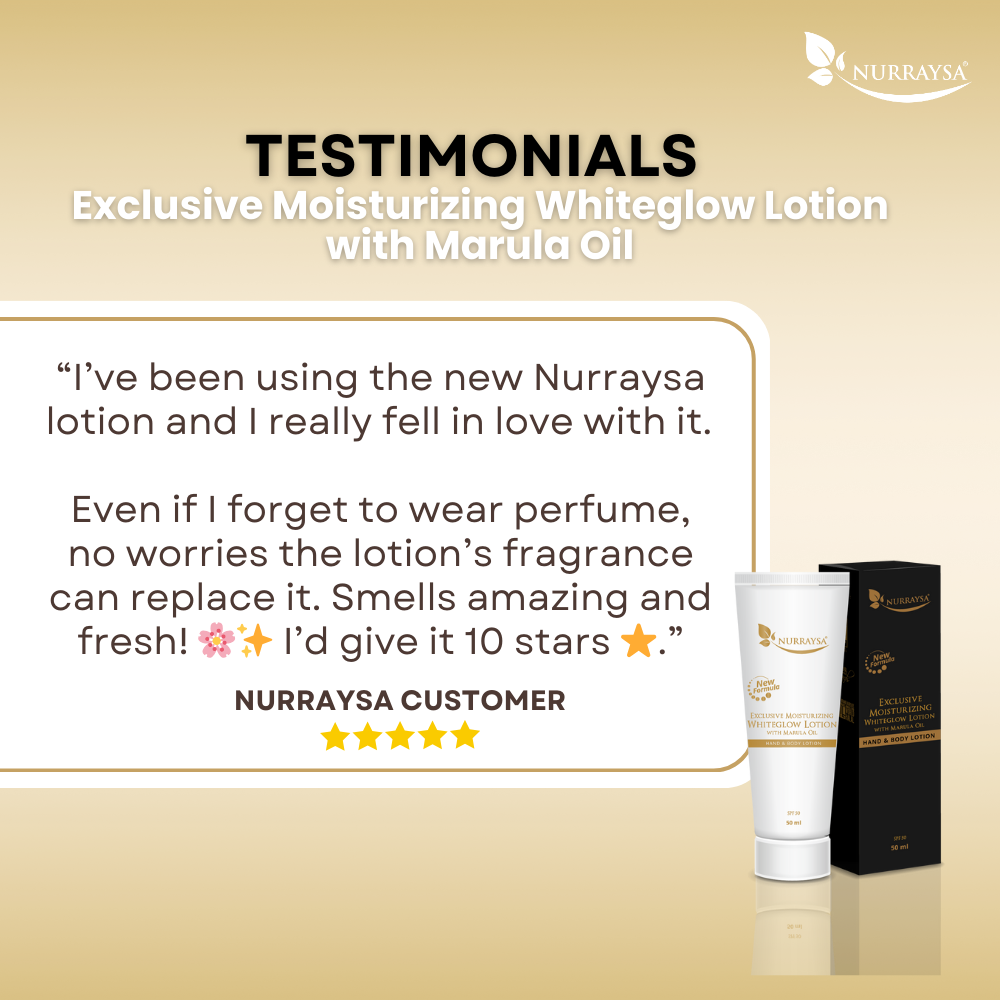 WhiteGlow Lotion with Marula Oil - Hand and Body Lotion - 50ml