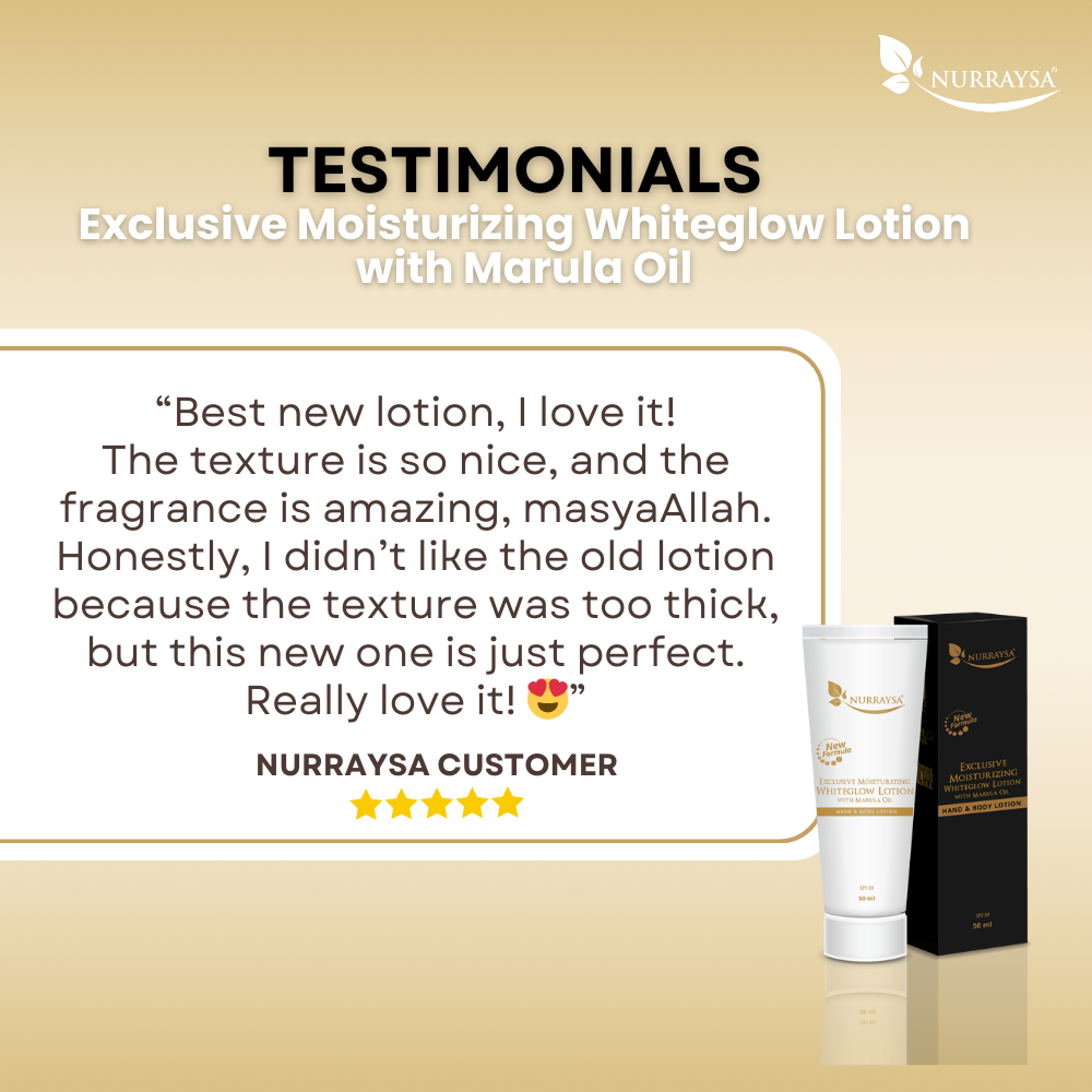 WhiteGlow Lotion with Marula Oil - Hand and Body Lotion - 50ml