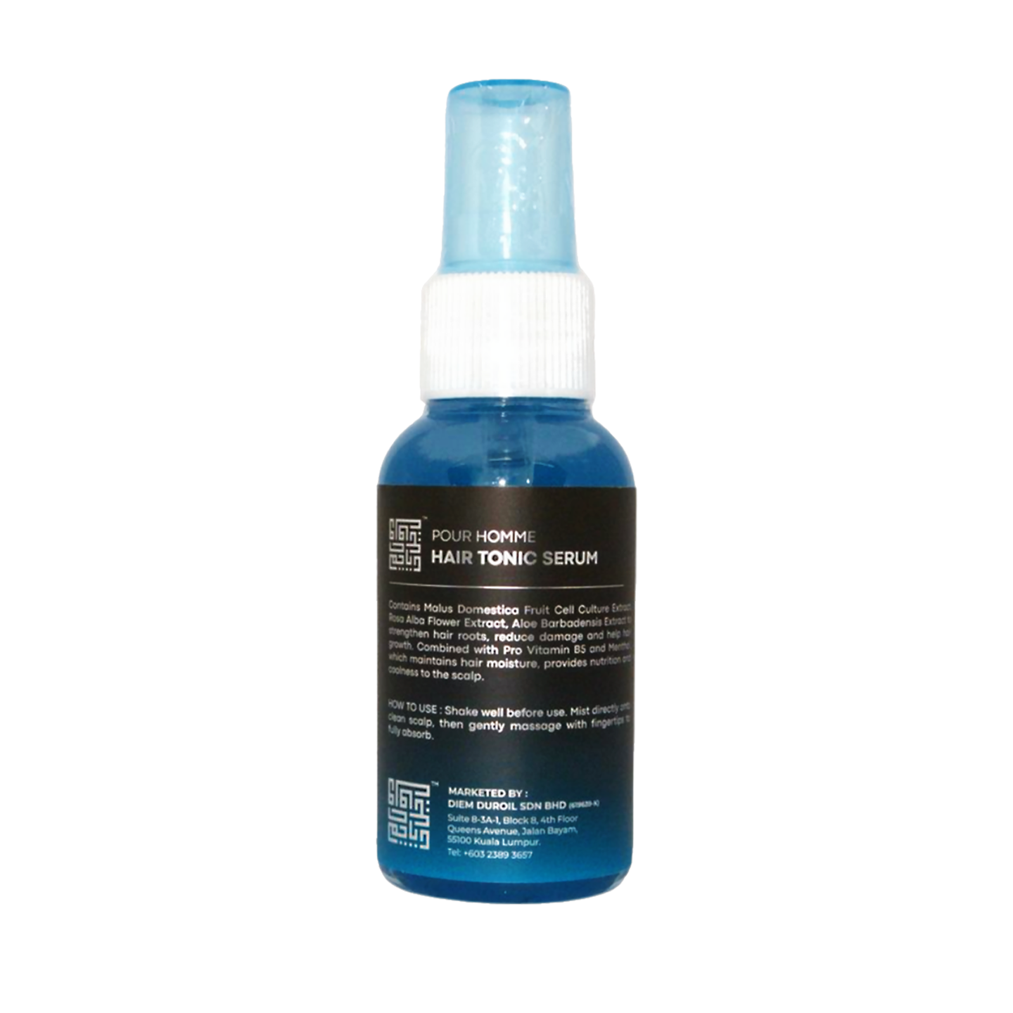 Hair Serum Tonic for Men infused with Malus Domestica Fruit Cell Culture Extract