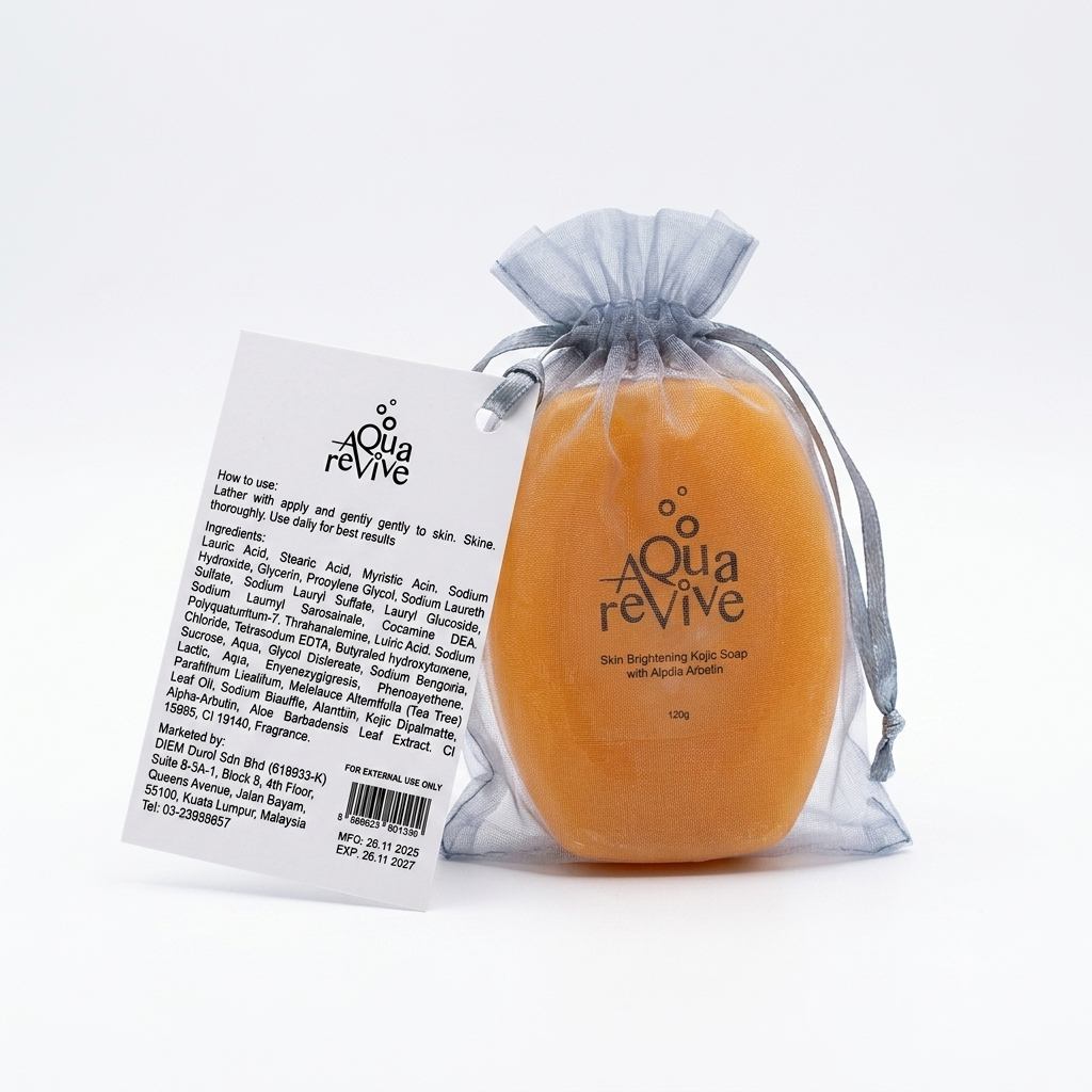 Aqua Revive Skin Brightening Kojic Soap (100g) | DIEM Duroil