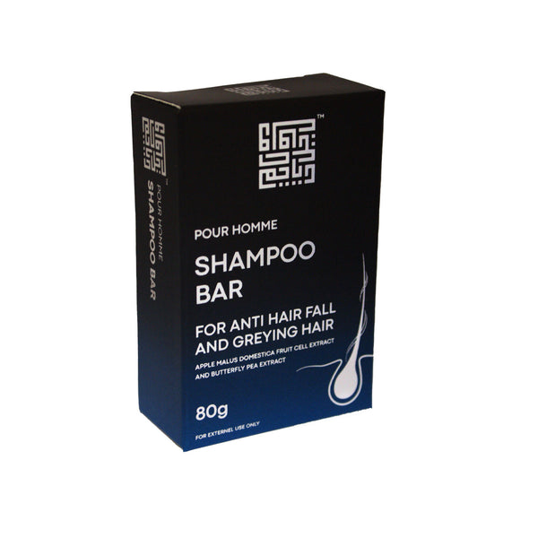 Pour Homme Shampoo Bar with Apple Stem Cell Extract for Nourished Hair Growth