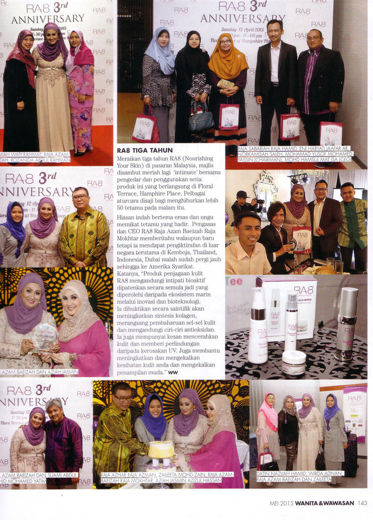 3rd Anniversary of RA8 Cosmeceuticals