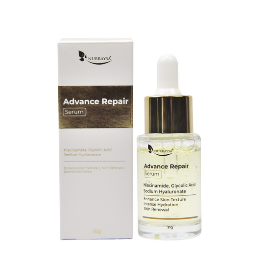 Advanced Repair Serum with Niacinmide, Glycolic Acid, Sodium Hyaluronate - 21g