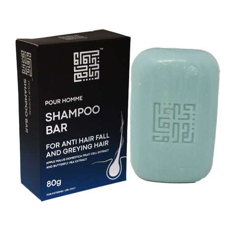 Pour Homme Shampoo Bar with Apple Stem Cell Extract for Nourished Hair Growth